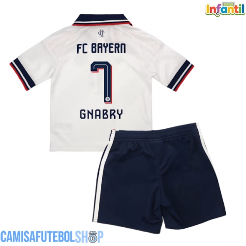 Camisa de time de futebol Bayern Munich Serge Gnabry #7 Replicas 2º Equipamento Infantil 2026-27 Manga Curta (+ Calças curtas)